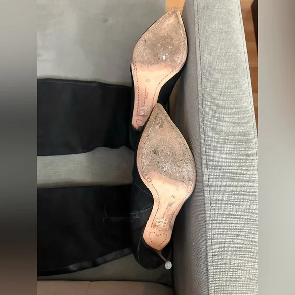 SOPHIA WEBSTER BLACK KNEE HIGH BOOTS - Picture 5 of 6